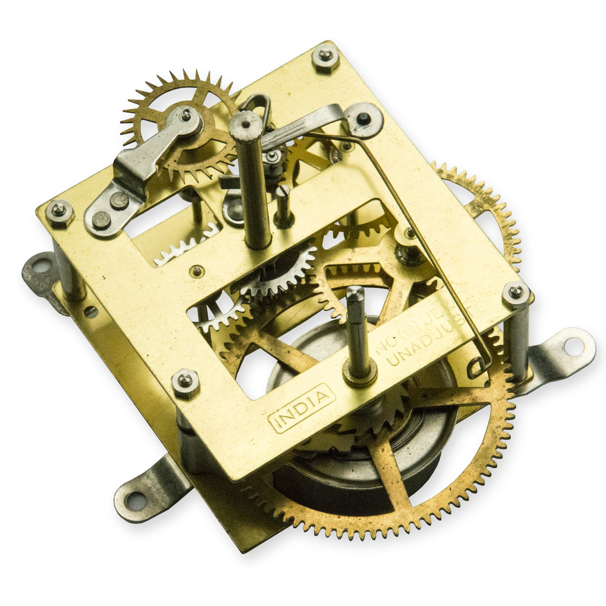 Manual wind 8 day clock movement hands & winders 13" drop clockmakers hobby